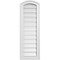 Ekena Millwork Arch Top Surface Mount PVC Gable Vent: Non-Functional, w/2"W x 1-1/2"P Brickmould Frame, 12"W x 34"H GVPAR12X3402SN - alternate 1